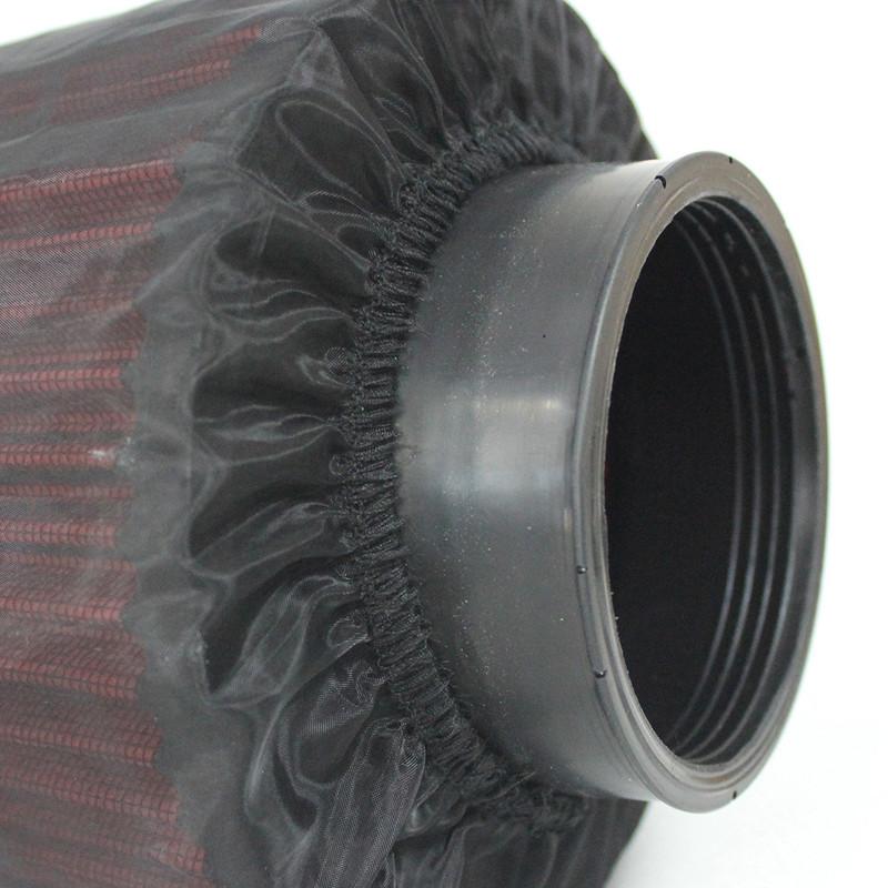 R-EP Universal Car Cone Air Filter Protective Cover Waterproof Oilproof Dustproof for High Flow Air Intake Filters Black