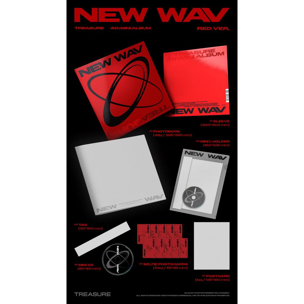 [Vorbestellung] Treasure 4. Mini-Album [NEW WAV] (Online-Vorteil)