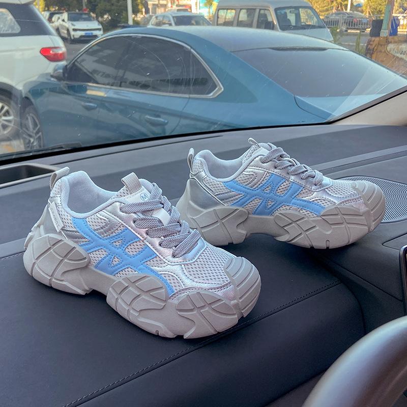 Plateau Dad Schuhe Damenmodelle 2025 neue Herbst beliebte Freizeitschuhe vielseitige leichte Sportschuhe Freizeitschuhe