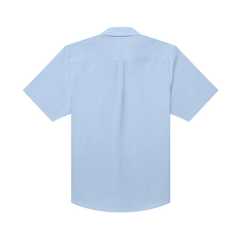 HAZZYS Men's Casual Oxford Short Sleeve Shirt with Dog Logo