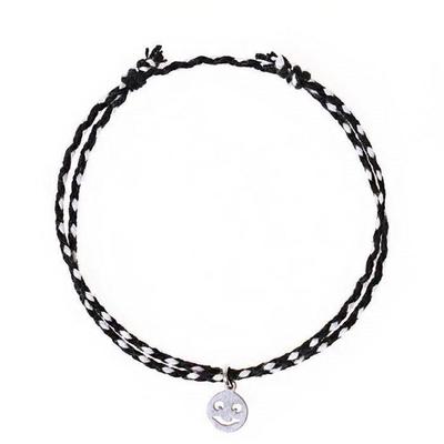[Jbans] Bocas String Smile Pendant Anklet (C1902-Ac532_Bk) (2395578)