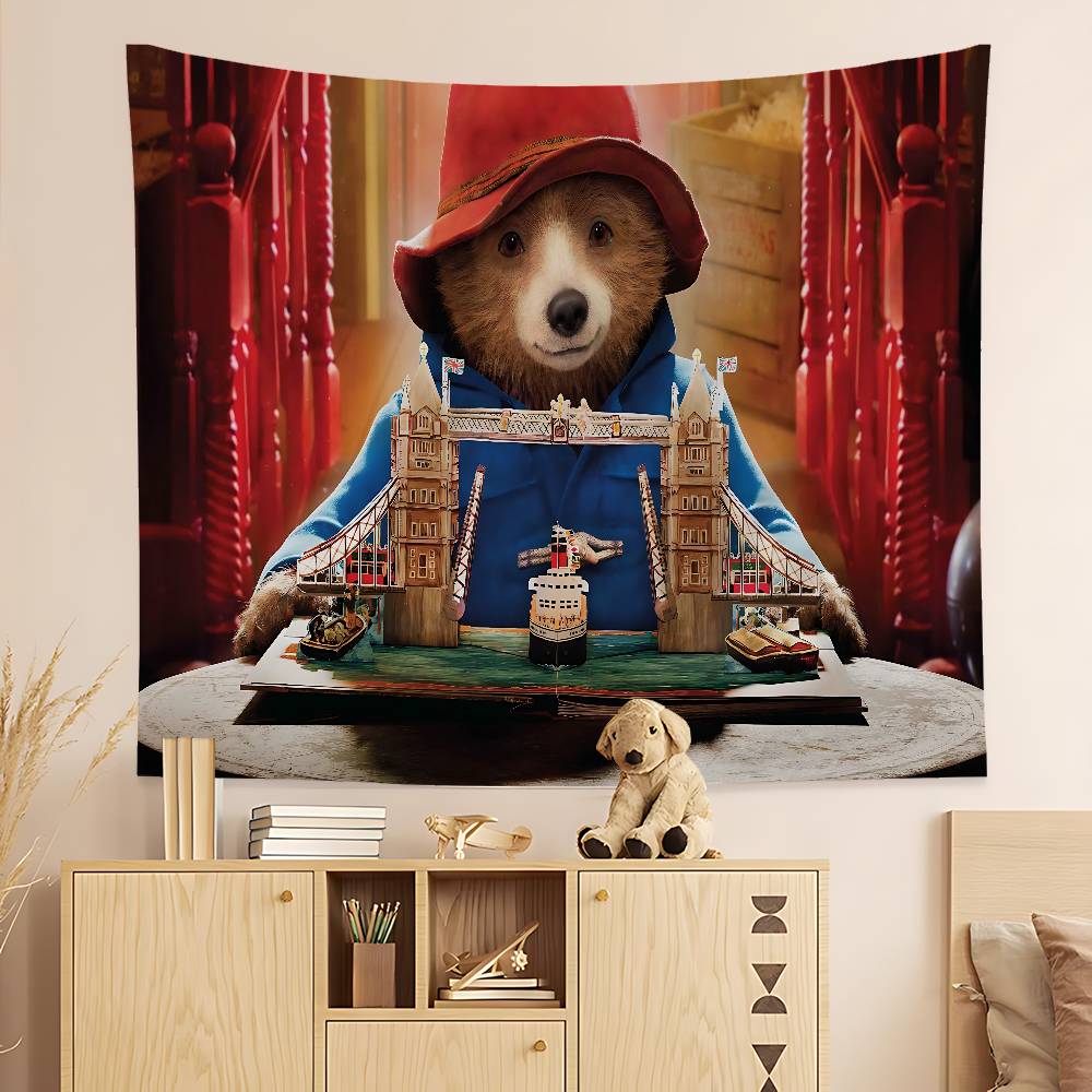 Classic Movie PpaddingtonS Cartoon Tapestry Art Science Fiction Room Home Decor Wall Hanging Sheets
