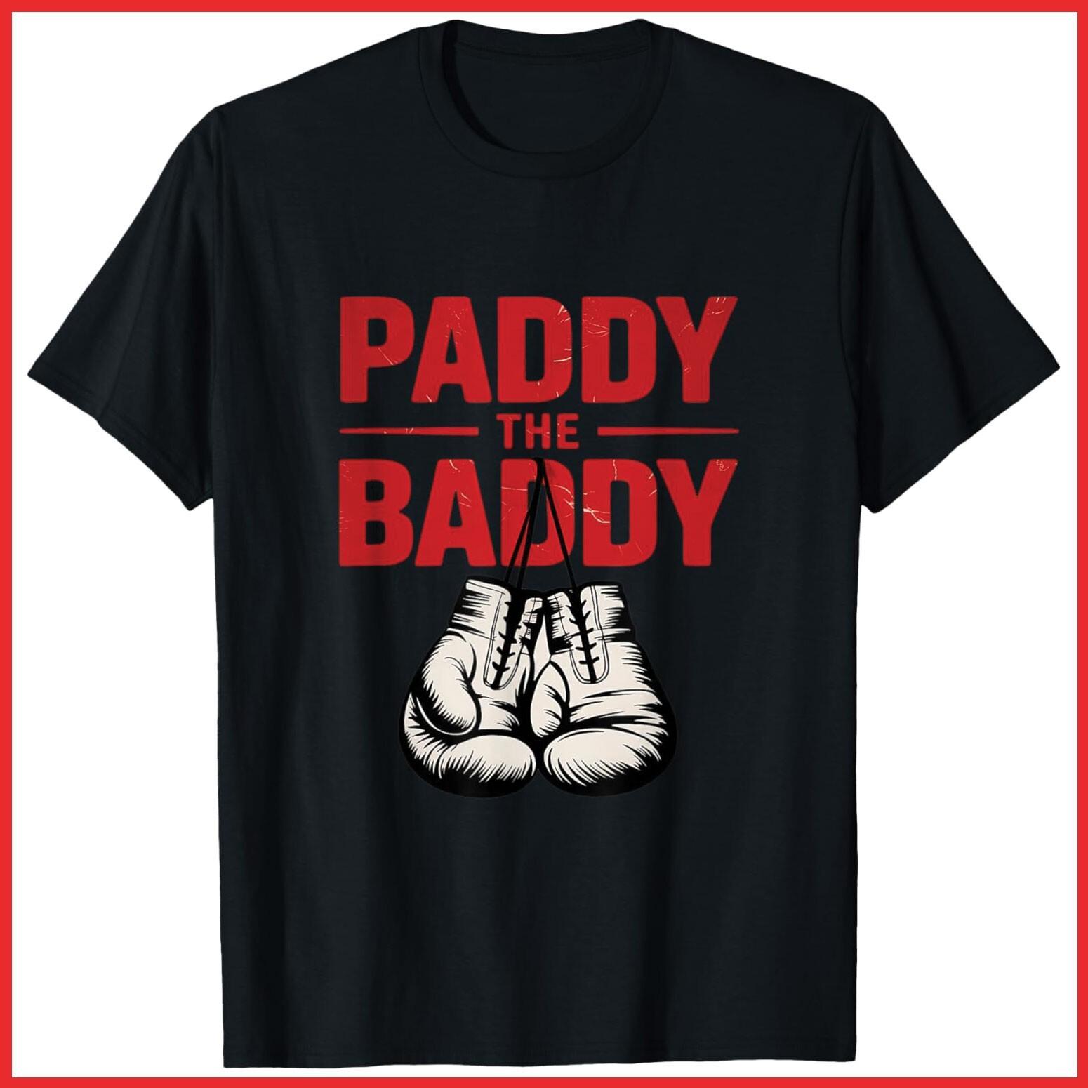 Vintage Paddy The Baddy Fathers Day Retro Black Cotton T-Shirt S-5XL XXL