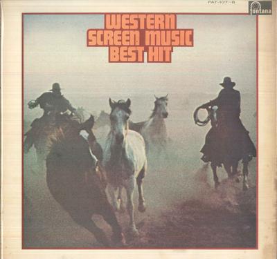LP Skiva VARIOUS Western Screen Music Best Hit PAT1078 FONTANA Japan Obi Soundtracks Musikaler Använd