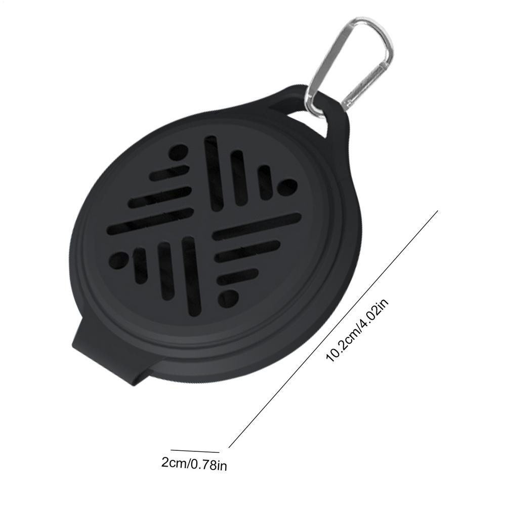Outdoor portable mosquito coil holder camping can hang silicone mosquito coil fixed tray holder Fly Repeller for Camping Fishing
