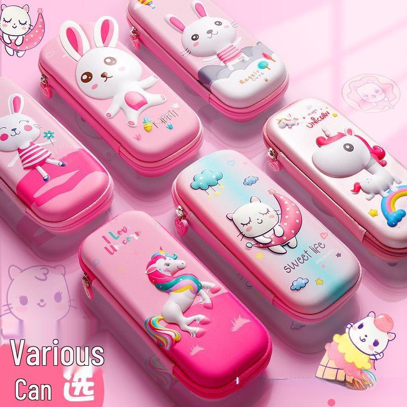 High-Capacity Korean-Style Pencil Case for Elementary Students