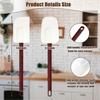 Heavy Duty Silicone Spatula & Spoonula Set, High Heat Resistant Kitchen Utensils