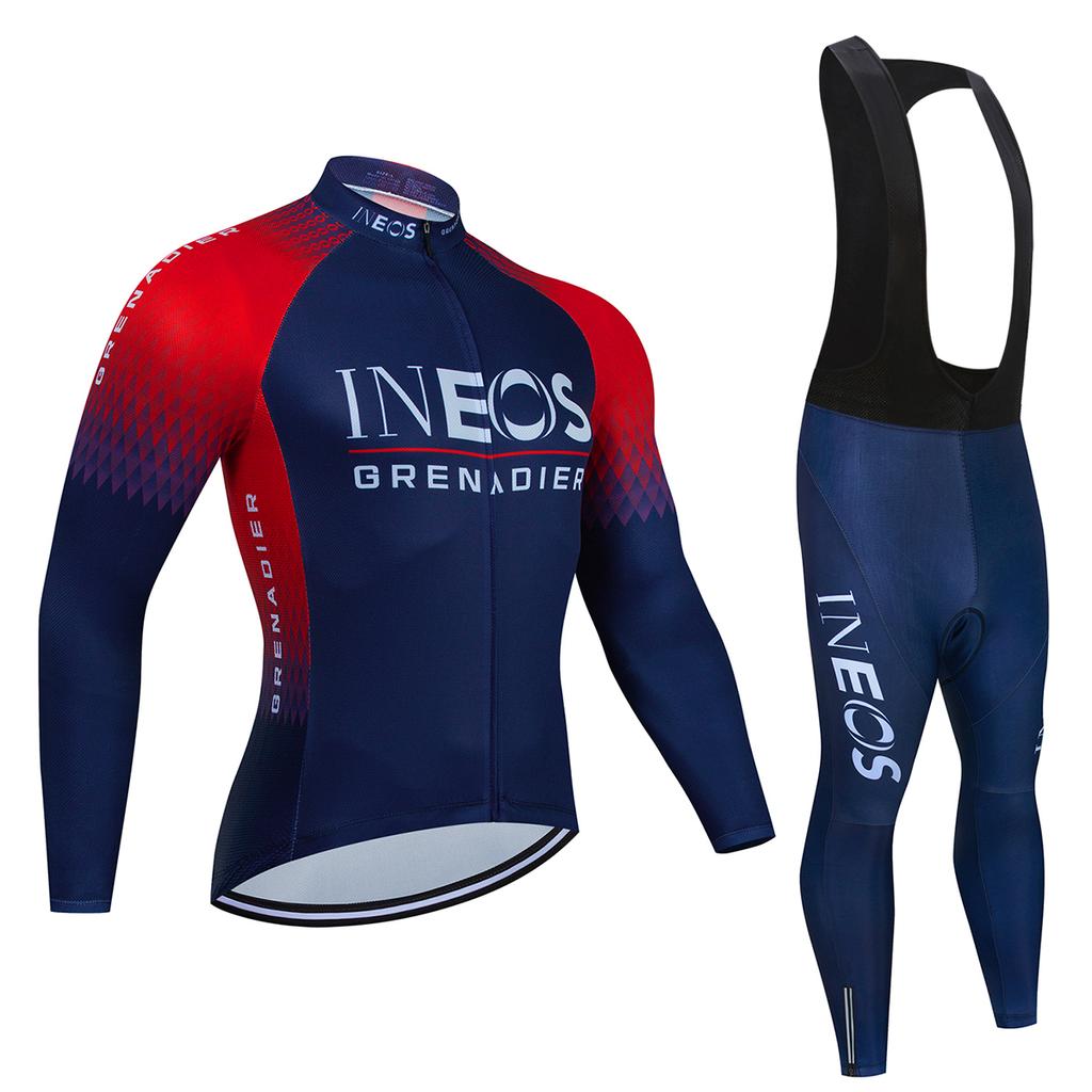 2026 Ineos Grenadier Conjunto de Maillot de Ciclismo de Otoño Manga Larga Secado Rápido Ropa de Bicicleta MTB Maillot Ropa Ciclismo Bicicleta de Carretera Ropa Deportiva