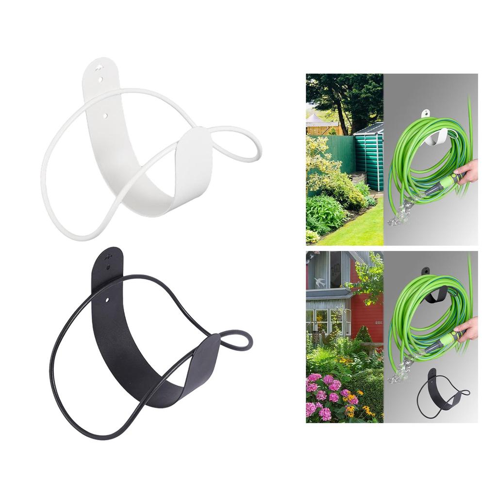 Garden Hose Holder Metal Wall Mounted Hose Hooks for Terrace Backyard Garden