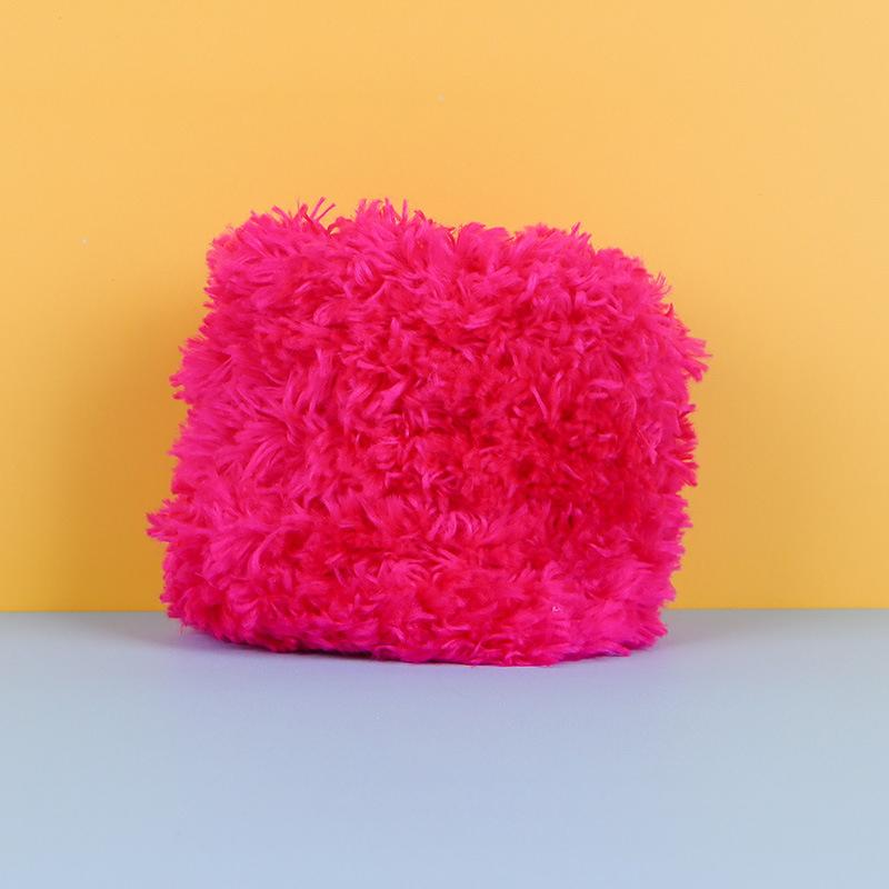 20 mm Material Kristall Sammet Vridpinne Handgjord Docka Valp Ullremsor Konstgjorda Ullremsor