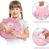 2 In 1 Kids Sleeping Bag, Pink Cat Sleeping Bag With Pillow For Boys And Girls