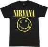 Nirvana Smiley T-ShirtBlackLarge Unisex T-Shirt