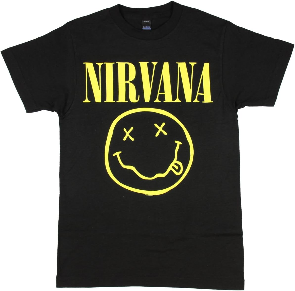 Nirvana Smiley T-ShirtBlackLarge Unisex T-Shirt M
