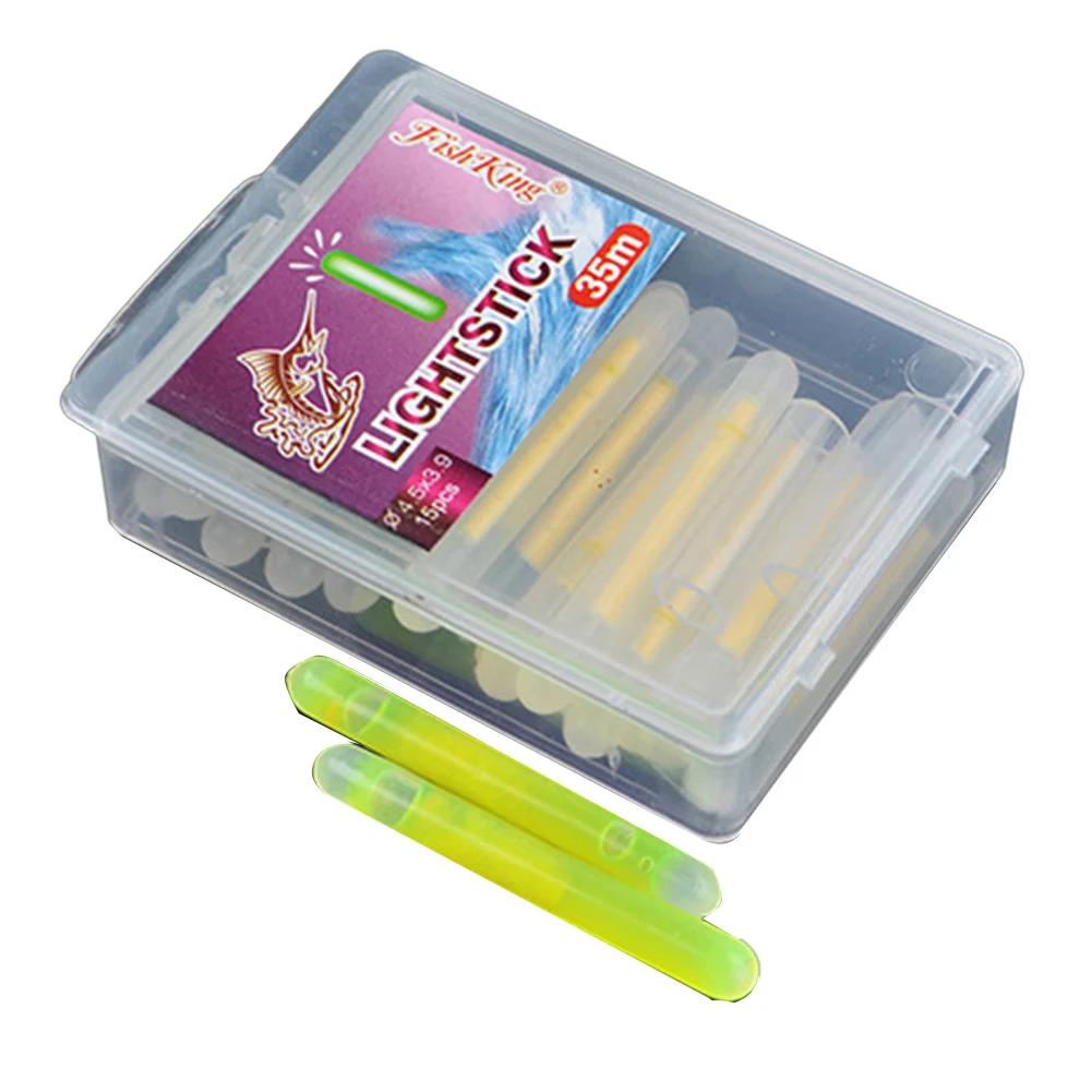 50/100pcs Night Fishing Glow Sticks Night Fishing Float Fluorescent 4.5*39mmPP Float Rod Lights Fireflies Lightstick Accessories