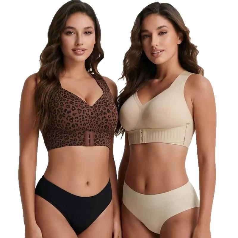 Jelly large size bra breathable gathering anti-sagging lift sports cross beautiful back underwear women