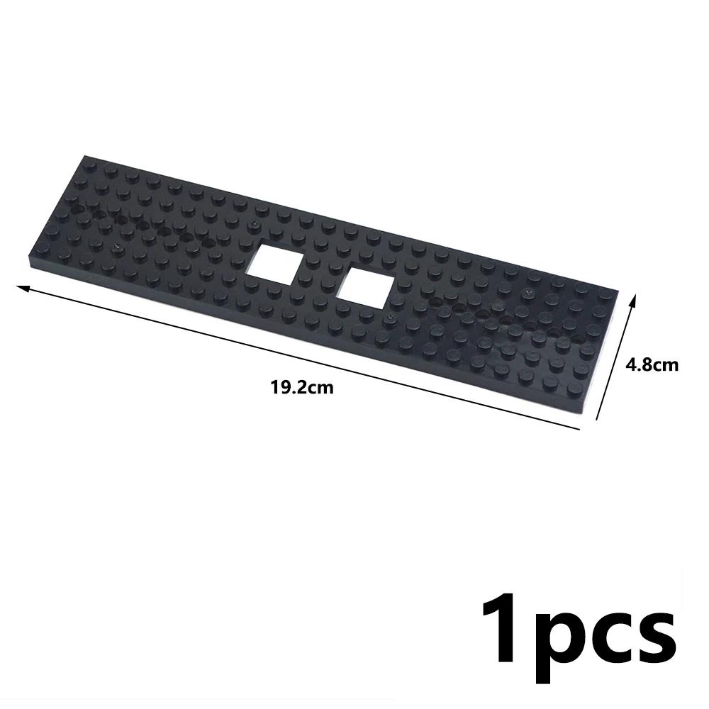 Bouwstenen Trein Basisplaat 6x28 6x24 Stippen Auto & Vrachtwagen Bodemplaat Compatibel met MOC 92339 87058 Bakstenen Speelgoed