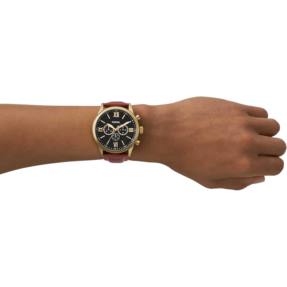 Flynn Chronograph Brown Leather Watch