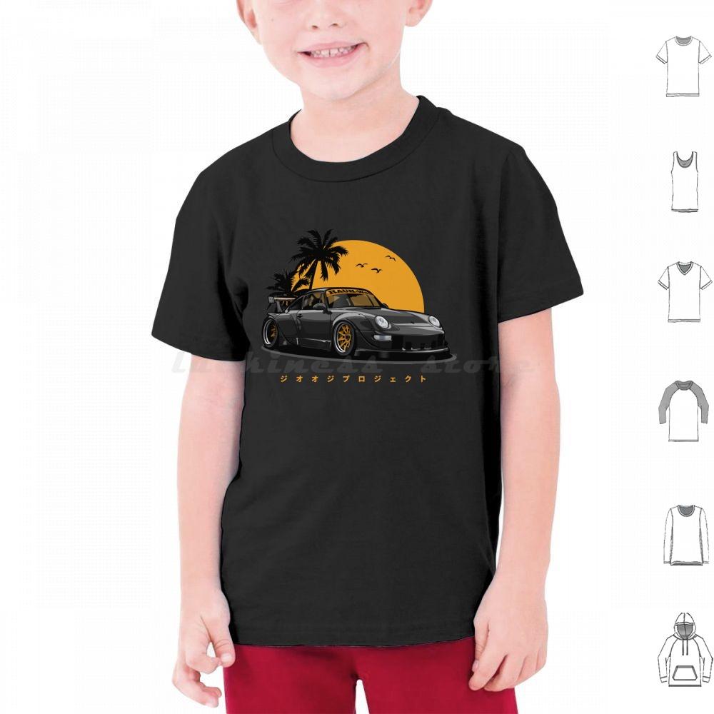 Rwb 993 Special Color Edition BlackGold Exclusive T Shirt 6xl Cotton Cool Tee Automotive Car Vehicle Sports Fast Speed