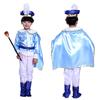 Halloween Children's King Show Costume Show Children's Luxury Prince, Princess Suit with Cape
