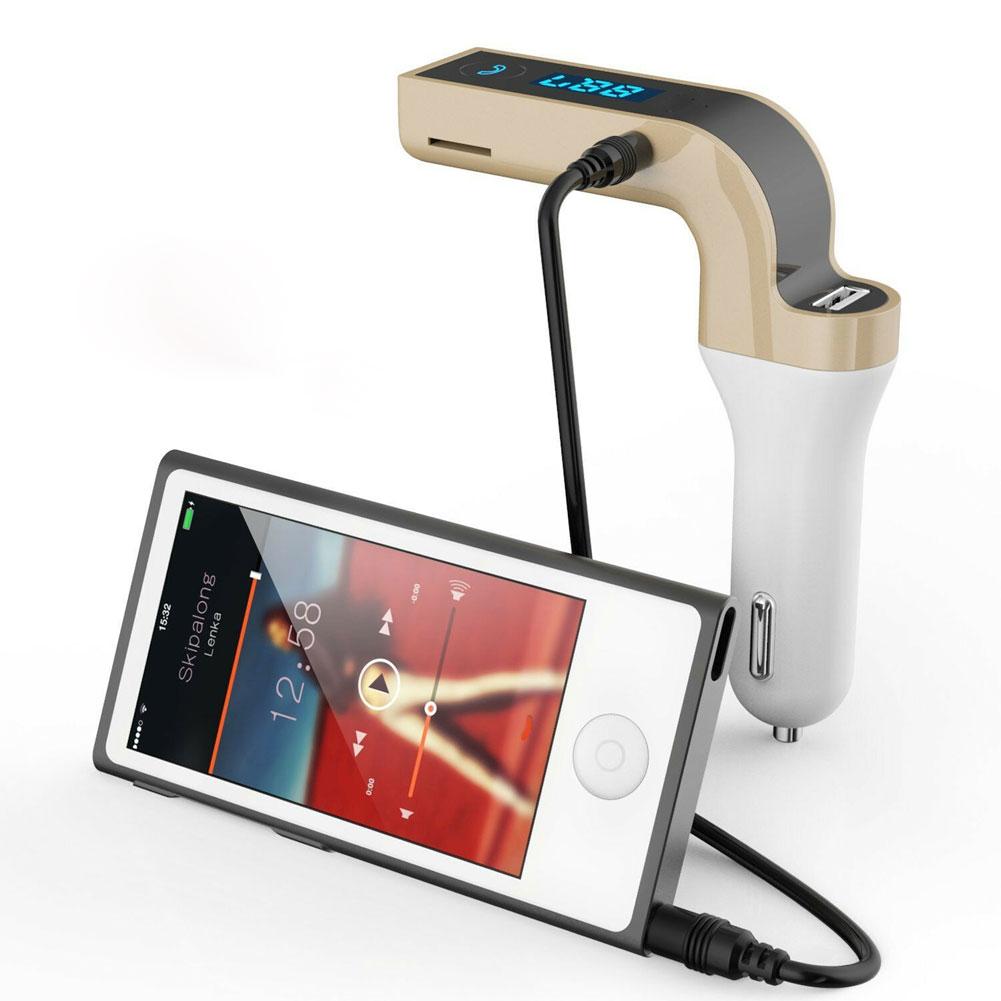 1pc Car Kit Freisprecheinrichtung FM Sender Radio MP3-Player USB-Ladegerät