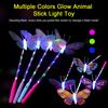 Glow Butterflies Stick Glow In The Dark 3 Modes Adjustable Handheld High Brightness Battery Operated Colorful Light Up Animal Stick Flashing Toy