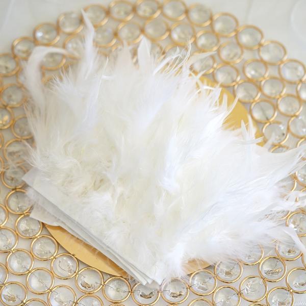 1Yard Natural Turkey Feathers Trim 10-15Cm Fluffy Feather Ribbon For Crafts Accessories Wedding Party Clothing Sewing Decoration