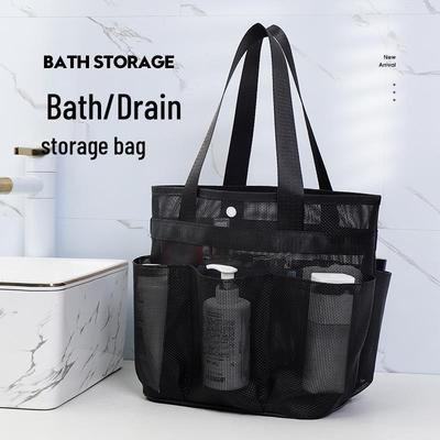 Große Netz-Strandtasche - Multifunktionale Reise-Handtasche für Badeanzüge und Spielzeug