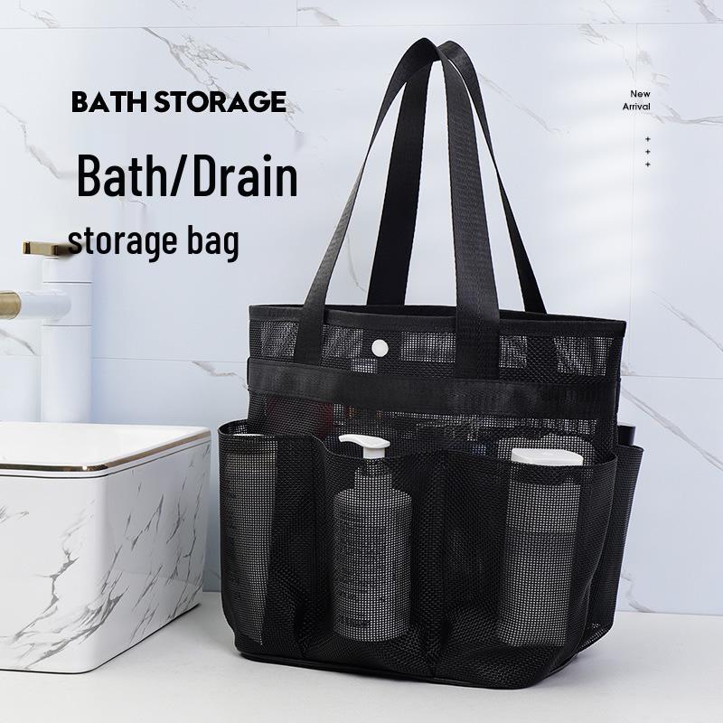 Große Netz-Strandtasche - Multifunktionale Reise-Handtasche für Badeanzüge und Spielzeug