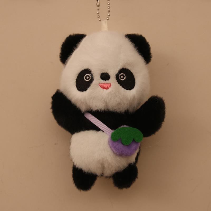 Fruit Shoulder Bag Panda Pendant Plush Toy Doll Bag Pendant Grab Machine Doll Small Gift Souvenir