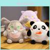 Cute And Soft Short Plush Cat Pocket Stuffed Toy Pillow Doll Gift