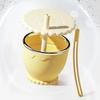 Collapsible Travel Cup with Lid Cookie Design Silicone Folding Cup Portable Reusable Drinking Cup for Camping Hiking Picnics