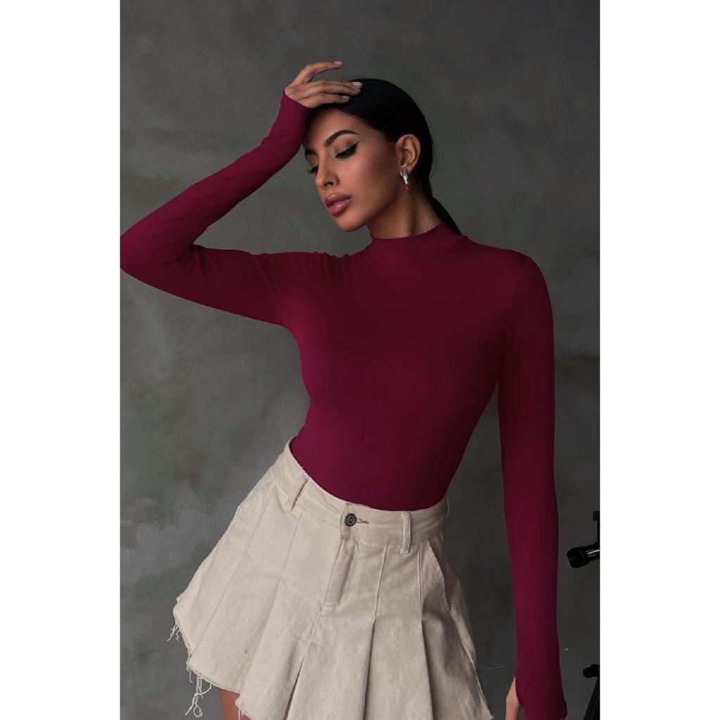 Schwarzer Damen-Body mit Fingerdetail