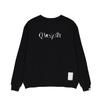 SAAI 003 Quelpart Typographic Sweatshirt Black