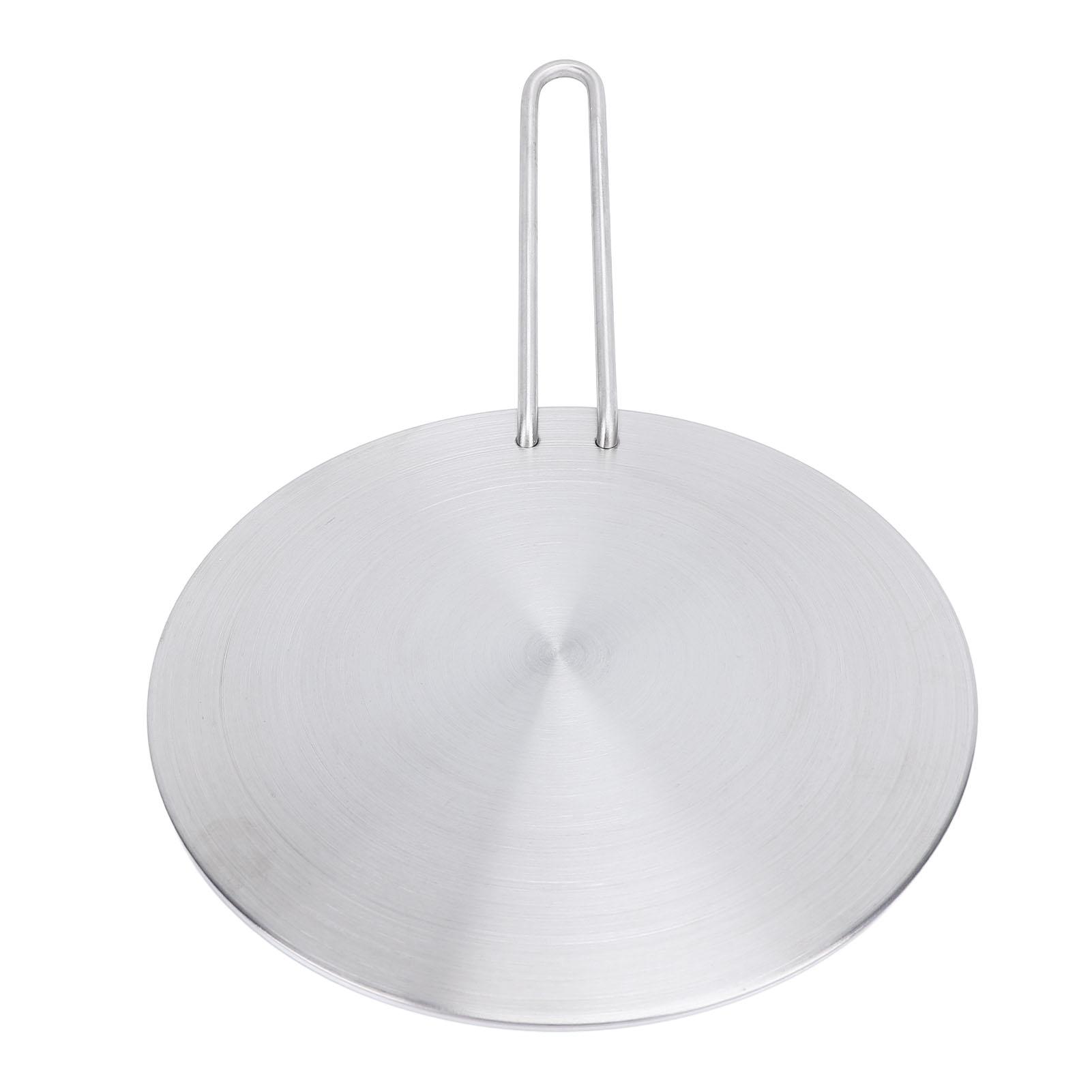 

Stainless Steel Heat Diffuser Converter with Detachable Handle Round Induction Adapter Plate for Gas Stove Glass