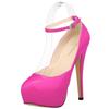 Women Sandals Pumps Sexy 14cm Extremely Thin High Heels Platform Peep Toe Stiletto Patent Leather Party Nighclub Wedding Shoes