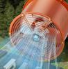 High-Power 220V Axial Flow Exhaust Fan for Industrial and Kitchen Ventilation