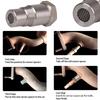 1Pc Mini Oxygen Catalyst Sensor M18X1.5 For Automobile 46.5*16.0*16.9Mm Silver Stainless Steel Durable Car Accessories