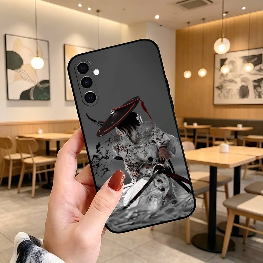 G-Ghost of Yotei Atsu J-Jin S-Sakai Handyhülle Schwarzes Silikon Weich Für Samsung Galaxy A73,A72,A71,A70,A53,A52,A51