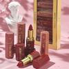 Mermaid Lipstick Shimmer & Pearlescent Finishes Lipstick Red Tones Long-Lasting Matte Finish Lip Gloss, Perfect Christmas Gift