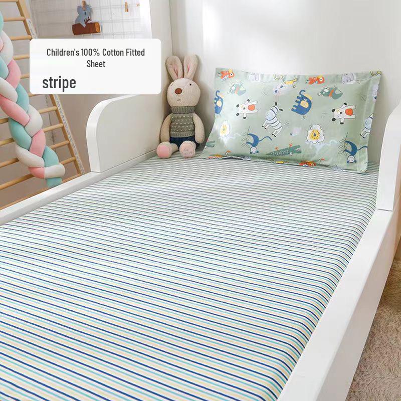Pure Cotton Cartoon Crib Mattress Cover & Bedspread for Babies