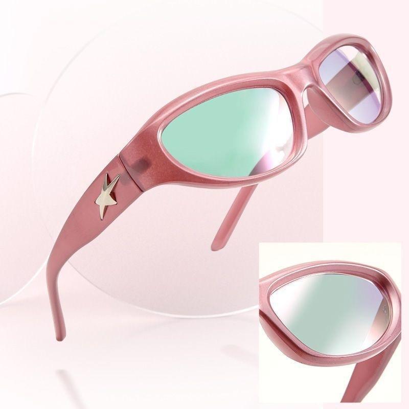New Fashion Sunglasses Y2K Millennium Hot Girl Trendy Pentagram Glasses