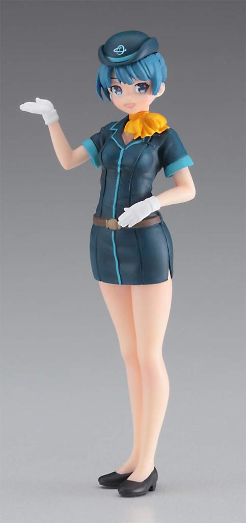 Hasegawa Egg Girls Collection Maiyuki Sara Resin Figure Plastic Model SP465 No.12 1/20 (CA) w/Airliner & Non-Scale