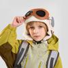 Children's cap winter Boys Girls outdoor velvet warm ear protection Bomber Hat goggles integrated pullover flight cap