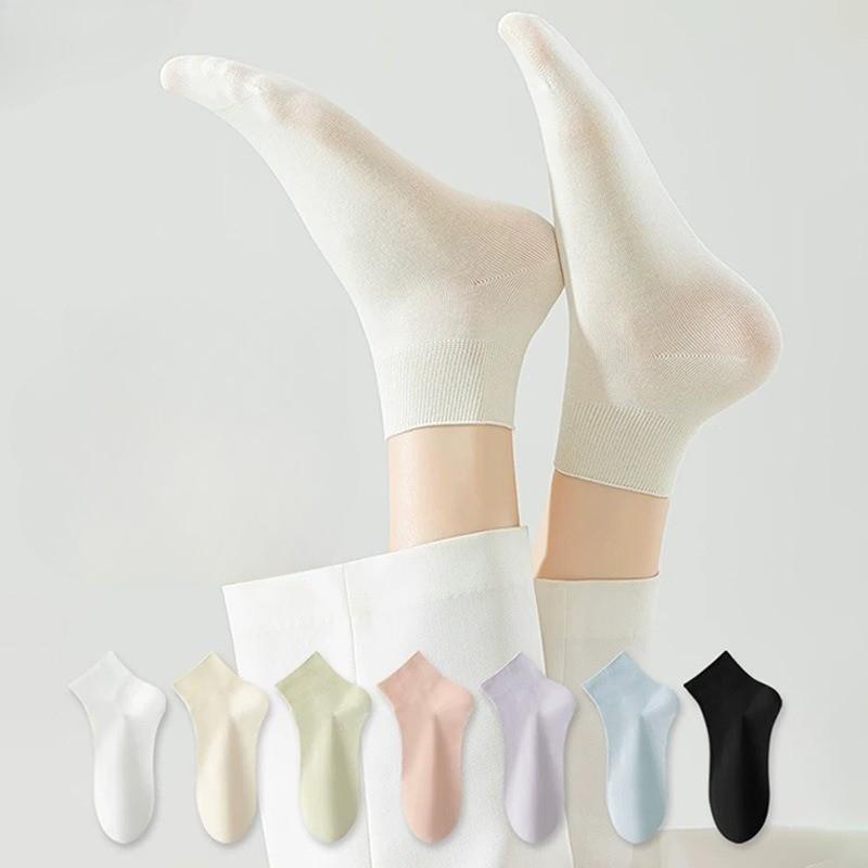 Sock - Summer Lightweight Pure Cotton Anti-odor Short Tube Socks Without Bones Versatile Cotton Socks