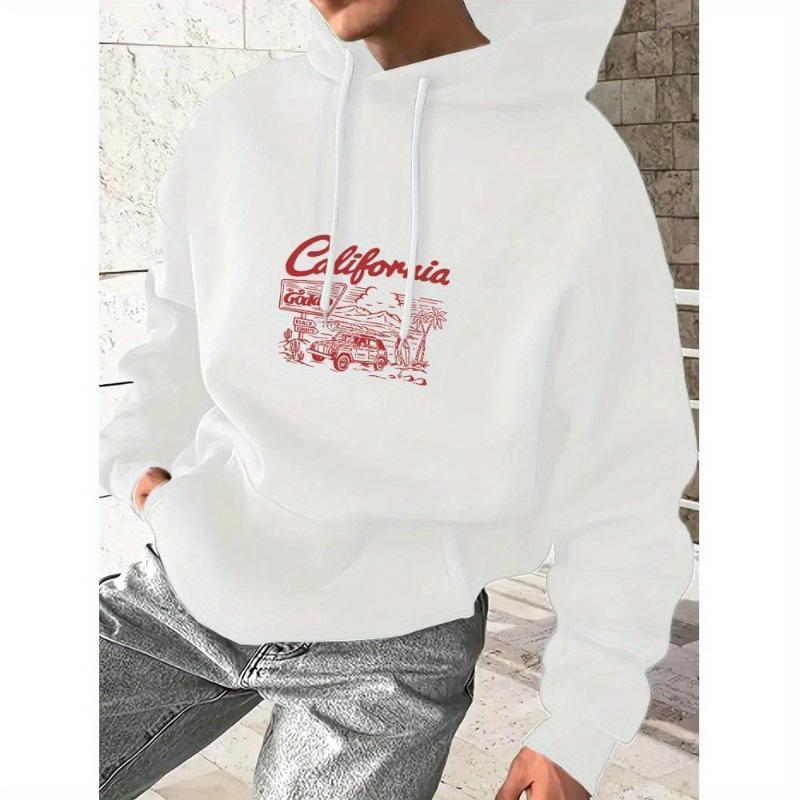 

Мужская толстовка с капюшоном, эластичная в 3 направлениях и гибкая, идеально подходит для активного образа жизни XXL белый