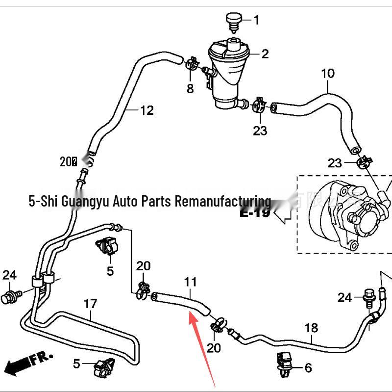 Premium Power Steering Hose for Accord/Crosstour (53732-TA0-A01)