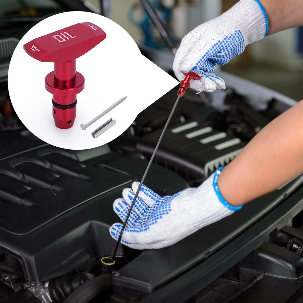 Universal Car Oil Dipstick Pull Handle Engine Oil Pullhandle Aluminum Billet Auto Replacement Modification Decoration MYY