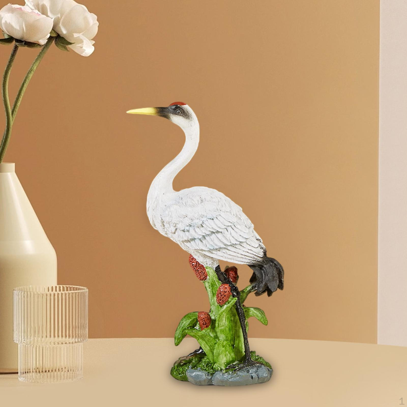 

- Статуя, Фигурка животного, Декоративный орнамент, Садовая скульптура, Украшение двора для газона, двора, пруда, 13x6.5x26 cm