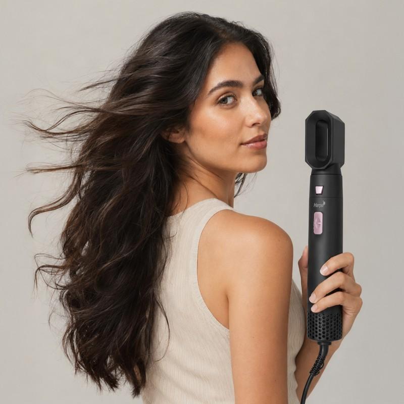 Harper Airpro4t Black - Noir - 5-in-1 Blow Dryer Brush - 1000 W - 3 Temperatures