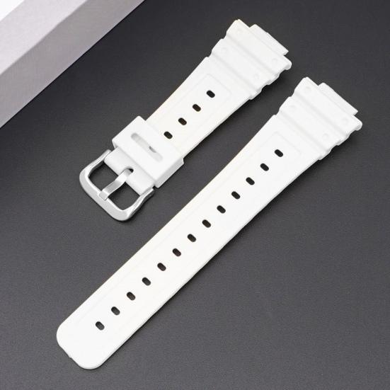 Wristwatch Strap Waterproof Durable Sweat-proof Non-fading Wear-resistant Breathable Soft Smart Watch Band Replacement for DW-6900/GW-M5610/DW-5600E